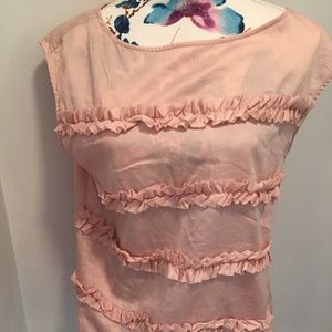 Talbots ruffled blouse