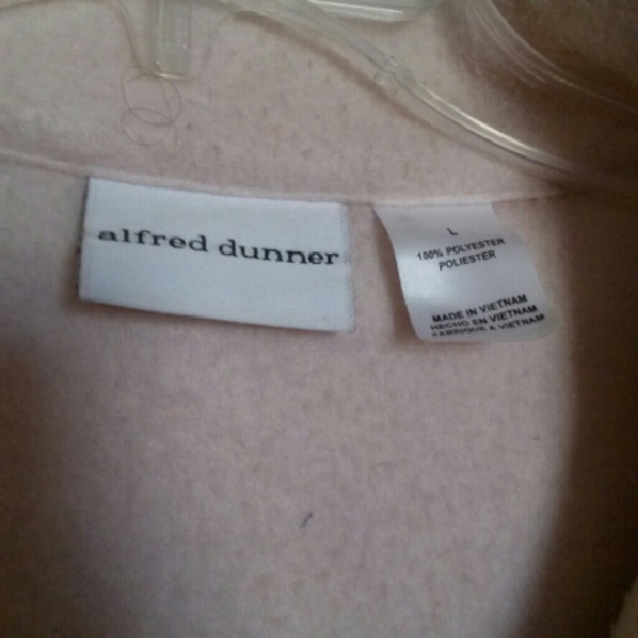 SOLD!!! Alfred Dunner Light Pink Fleece Jacket - Picture 4 of 5