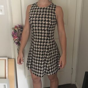 Hounds tooth skater dress