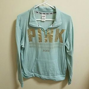 PINK teal and gold pullover!