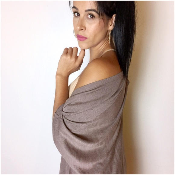 LAST Mocha Cocoon Cardigan - Picture 3 of 4