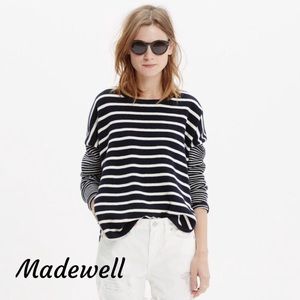 Madewell curved hem sweater, S
