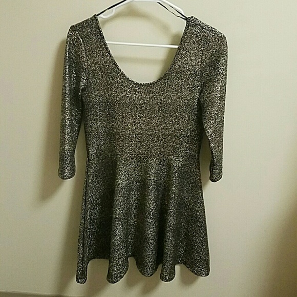 Gold and black flattering dress WORN ONCE