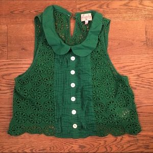 Last chance, Thredup by Mon. Tracy Reese Crop Top