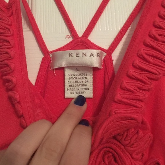 Reddish orange tank top - Picture 3 of 3