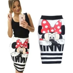 Skirt Minnie Printer Casual