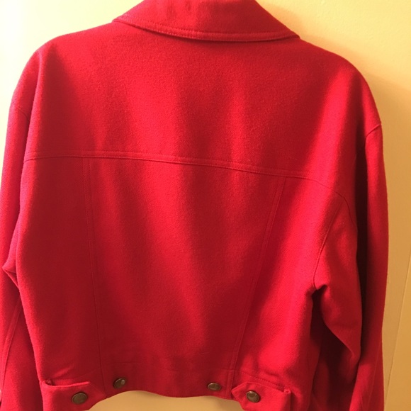 Red wool jacket - Picture 2 of 3