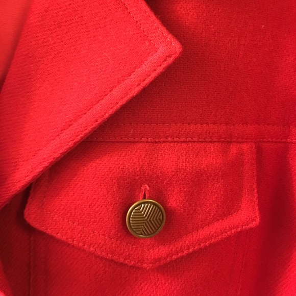 Red wool jacket - Picture 3 of 3