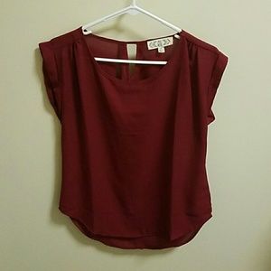 Maroon/red blouse