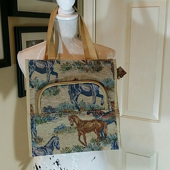 Horse Tapestry Medium Tote/Bag