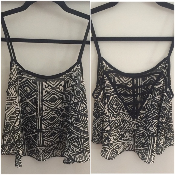 MINE Cage Back Crop Top. NWOT.
