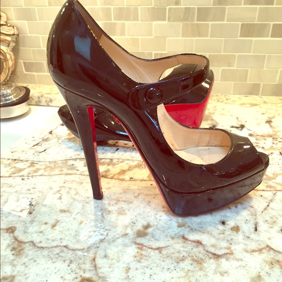Christian louboutin peep toe platform size 6.5