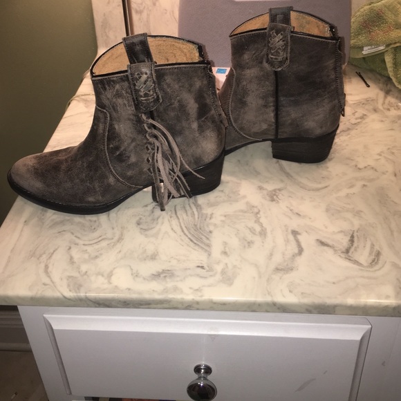 Very Volatile leather booties-worn once!