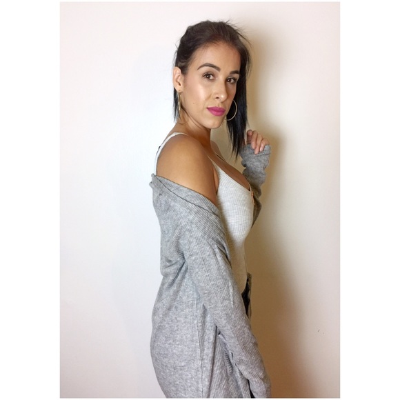 LAST Gray Maxi Cardigan - Picture 3 of 4