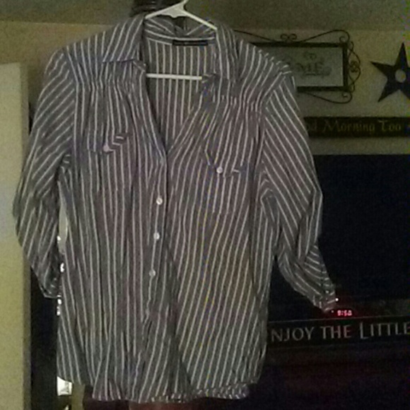 Love Squared 3/4 length button down