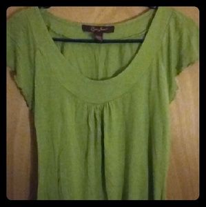 Light olive green flowy blouse