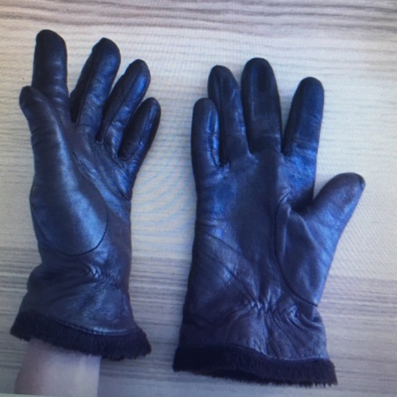 LAUREN Ralph Lauren Brown Small Leather Gloves