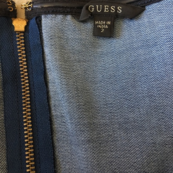 Guess off the shoulder denim dress 🎉Host Pick❌ - Picture 3 of 3