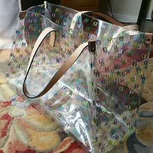 Large Dooney & Bourke clear Tote