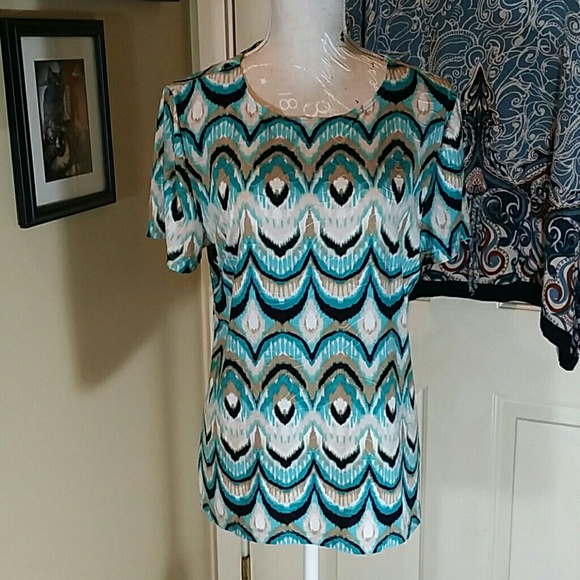 Turquoise Textured Blouse