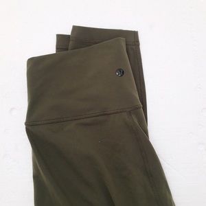 Army Green Lululemon 3/4 leggings