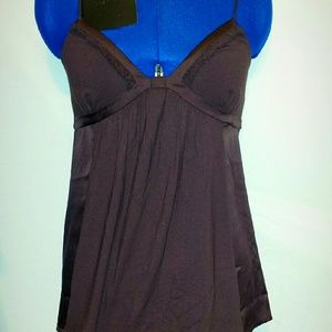 💥💥Ann Taylor Loft brown spaghetti strap shirt