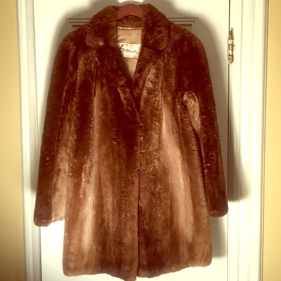 Vintage Bill Blass 3/4 Length Brown Mink Coat - Picture 1 of 4