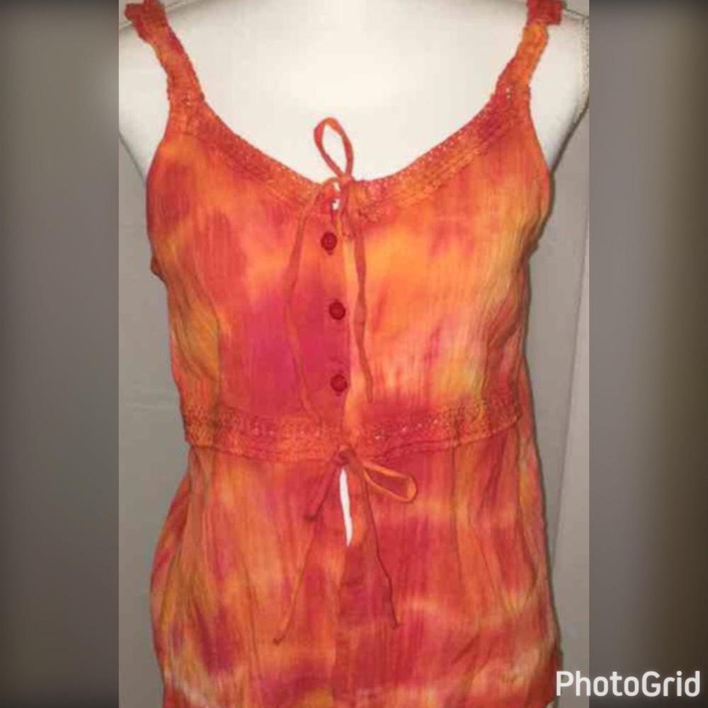 5 FOR $25 NWOT BOHO TANK WITH CROCHET SZ LG