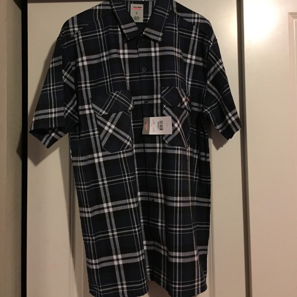 NWT DICKIES BUTTON UP MENS LARGE - Picture 2 of 4