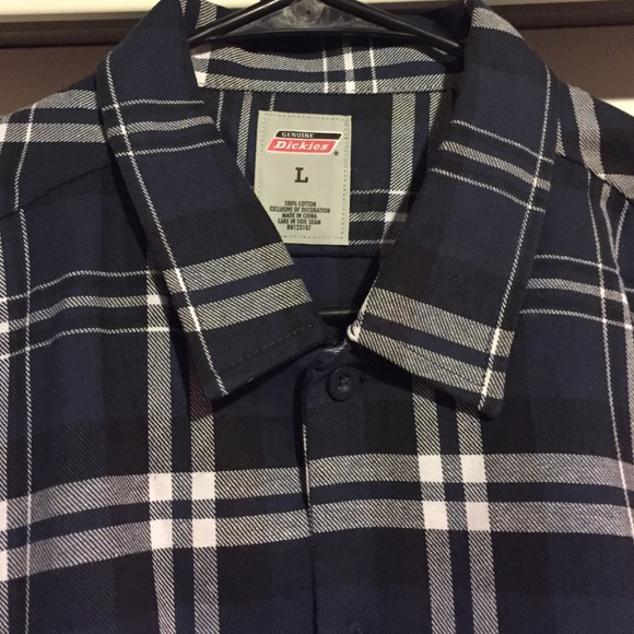 NWT DICKIES BUTTON UP MENS LARGE - Picture 3 of 4