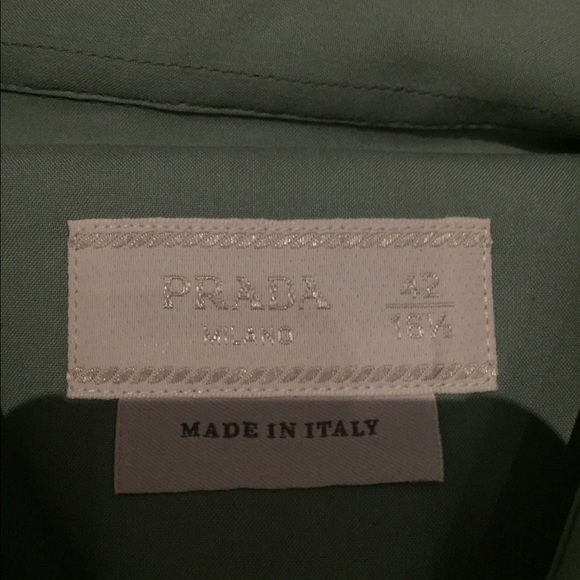 Prada designer long sleeve button up shirt