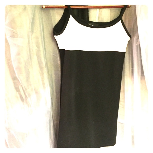 Black and White Mini Dress