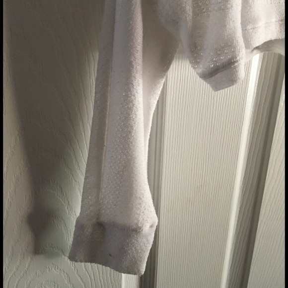 White Bebe long sleeve top, size L - Picture 4 of 4