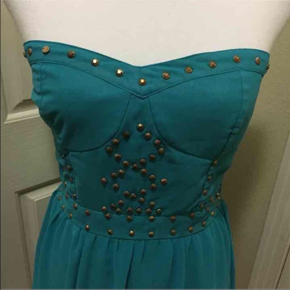 πππ Turquoise Dress πππ - Picture 2 of 4