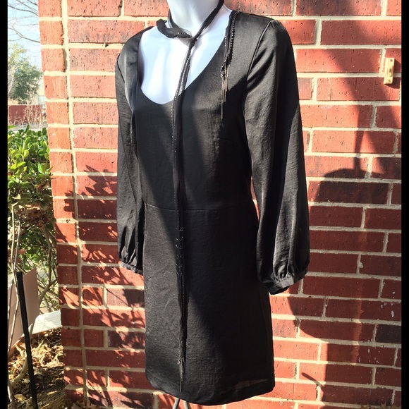 Classic black H&M Dress with puffed sleeves