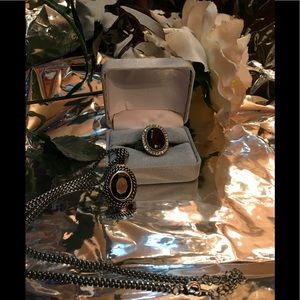 Fashion Cocktail Ring and Necklace