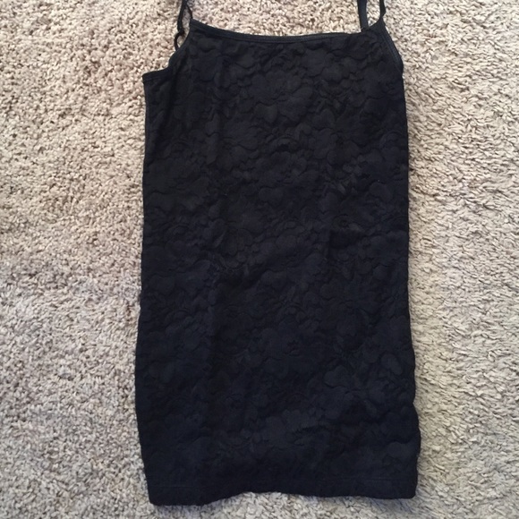 Black lace tank