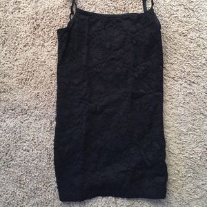 Black lace tank