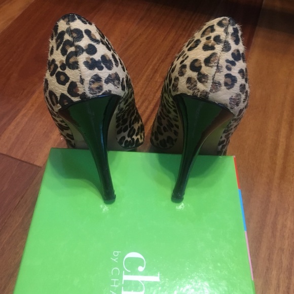 Fabulous Charles David Leopard Print peep-toe - Picture 3 of 3