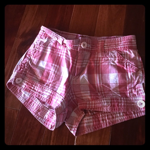 Like new AE 77kids pink/white SZ 7 adj-waist short - Picture 1 of 2