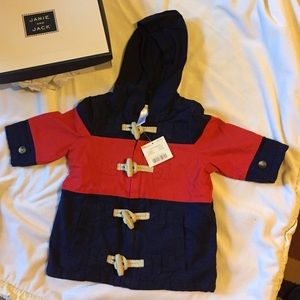 NWT JANIE AND JACK BLUE AND RED JACKET