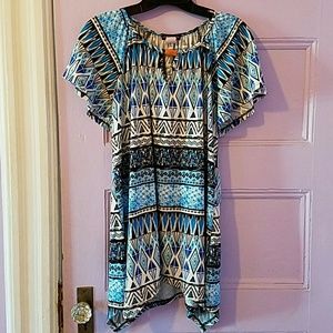 Lose asymmetrical top