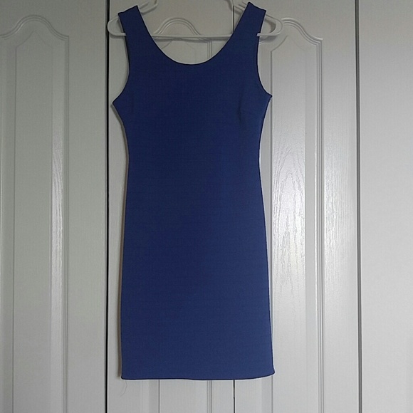 Blue bodycon tank dress