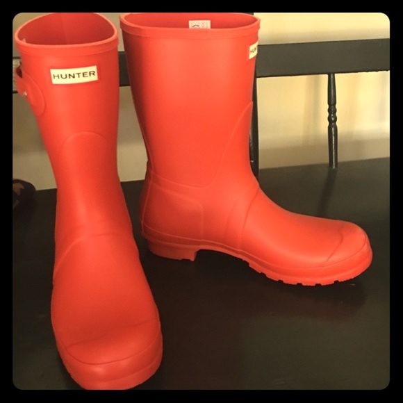 Hunter Orange Rain Boot , Never been Worn