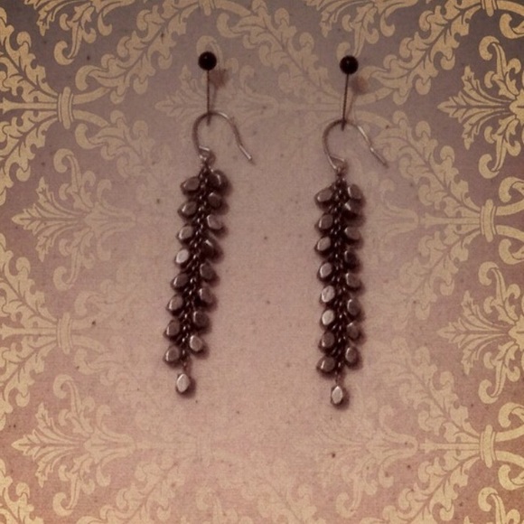 ** ISO Fossil Silver Dangle Earrings ** - Picture 1 of 1