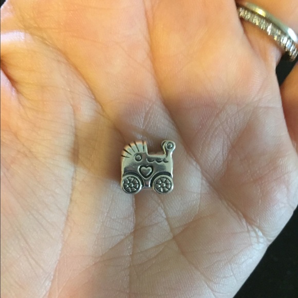 Silver baby carriage