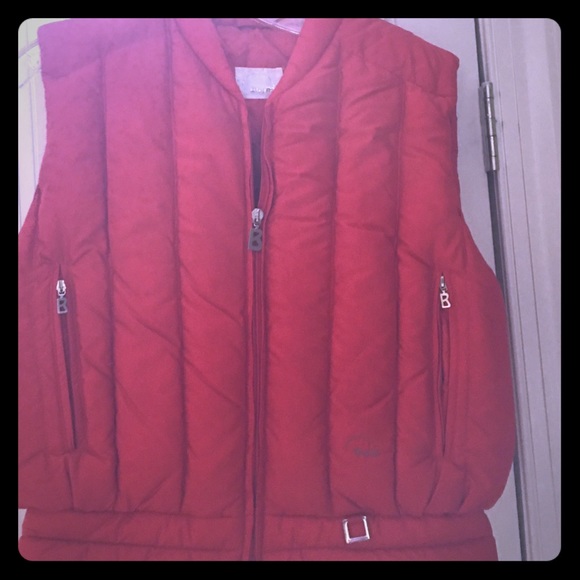 Bogner Puff Vest in Red , used , size 8