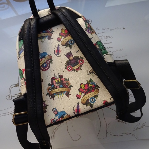 Marvel Avengers Tattoo Mini Backpack - Picture 3 of 4