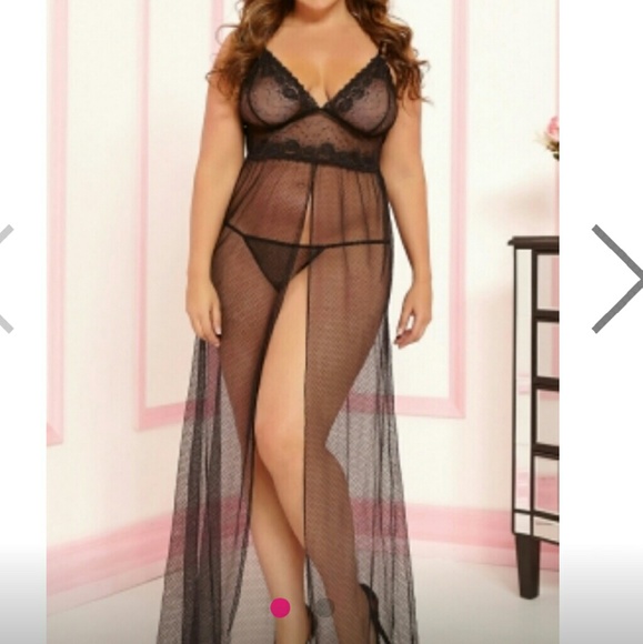 Exquisite Sheer Black Gown