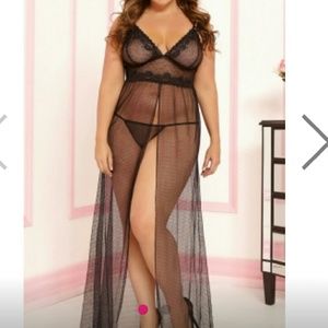 Exquisite Sheer Black Gown